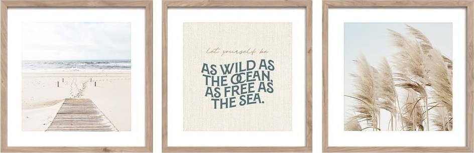 Obrazy v sadě 3 ks 30x40 cm Seaside – Styler