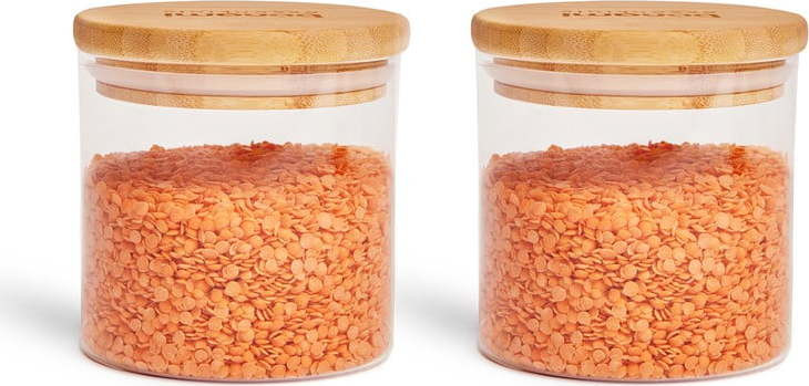 Skleněné dózy na potraviny v sadě 2 ks – Bonami Essentials