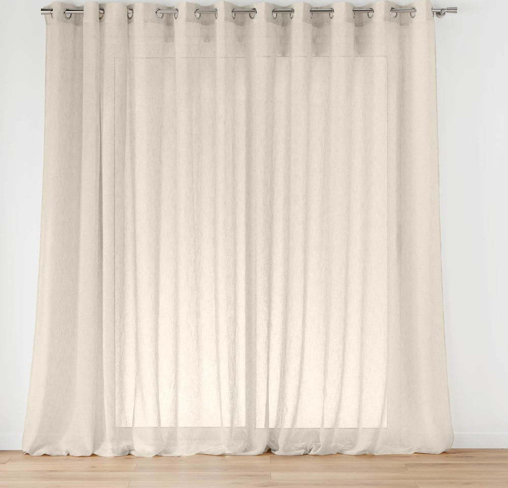 Záclona v přírodní barvě 400x240 cm Carlin – douceur d'intérieur