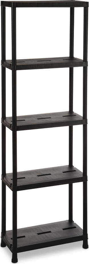Černý plastový úložný regál 60x180 cm Universal Pro – Toomax