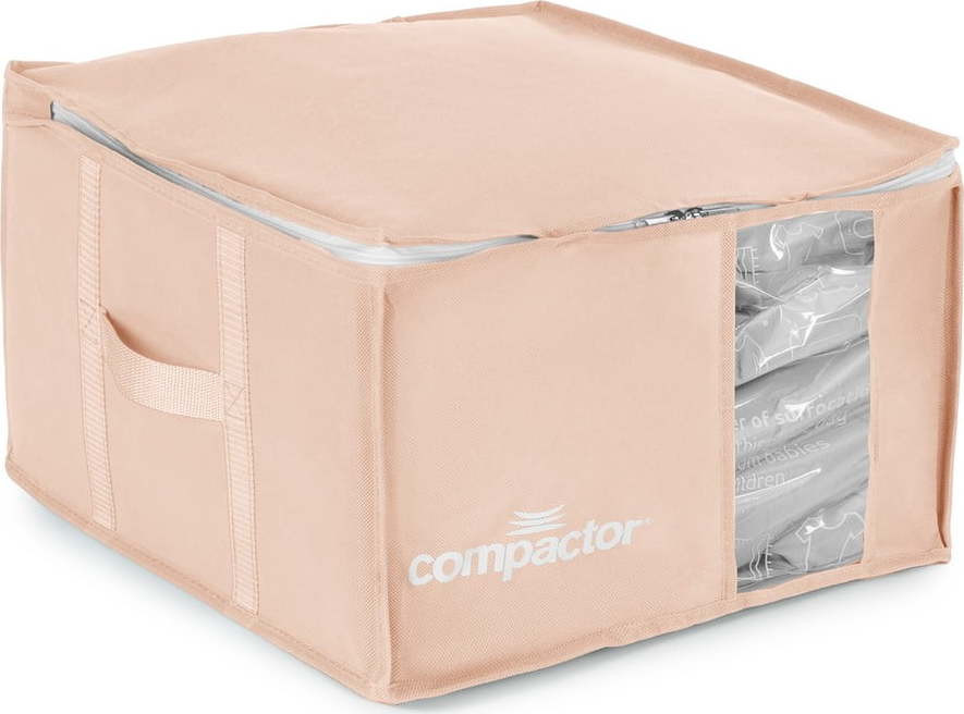 Vakuový plastový úložný box na oblečení 42x40x25 cm Pink Edition – Compactor