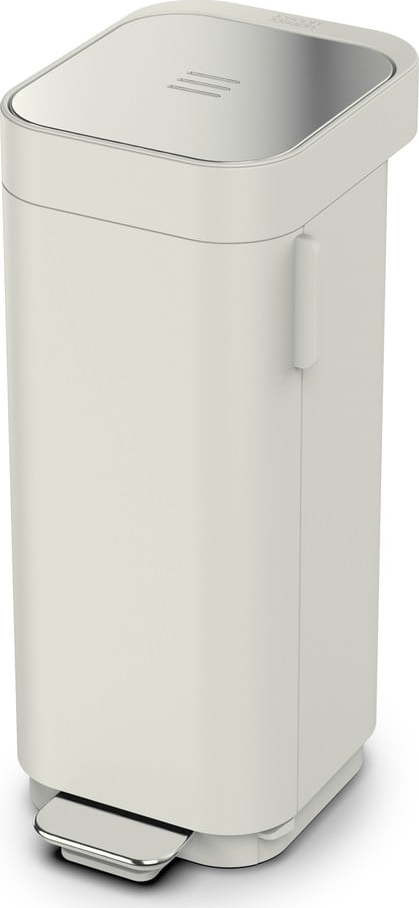 Béžový pedálový ocelový odpadkový koš 40 l Porta – Joseph Joseph