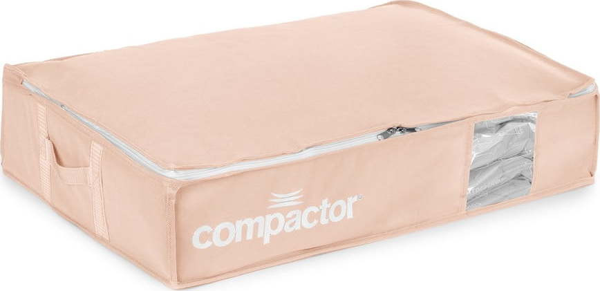 Vakuový plastový úložný box pod postel 65x45x15,5 cm Pink Edition – Compactor