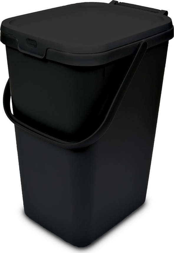 Černý plastový odpadkový koš 18 l – Addis