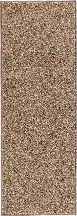 Hnědý běhoun Hanse Home Pure, 80 x 300 cm