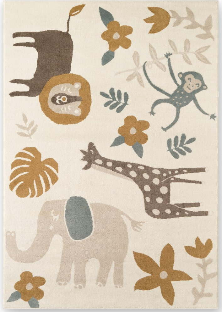 Krémový dětský koberec 120x170 cm Animal Safari – Hanse Home