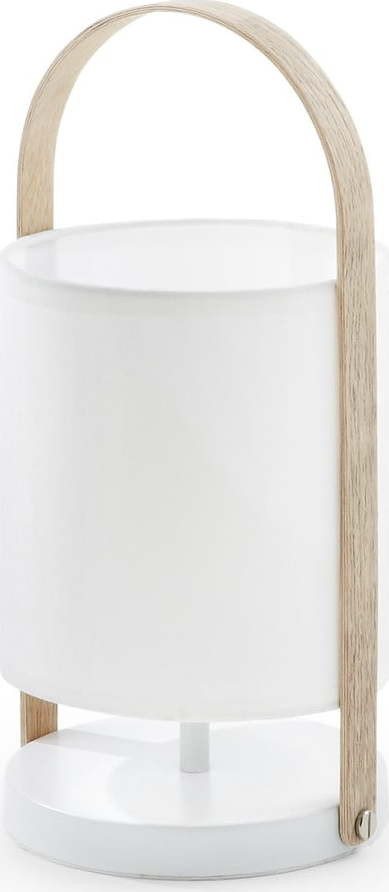 Bílá stolní lampa Kave Home Zayla