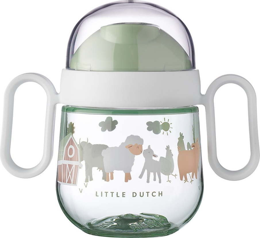 Světle zelený tritanový dětský hrnek 200 ml Little farm – Mepal