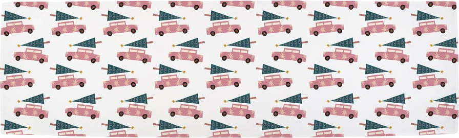 Bavlněný běhoun na stůl s vánočním motivem 40x140 cm Christmas Ride – Butter Kings