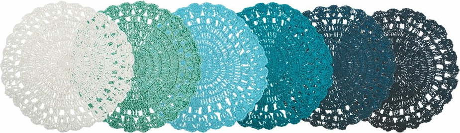 Papírové prostírání 6 ks ø 38 cm Uncinetto – VDE Tivoli 1996