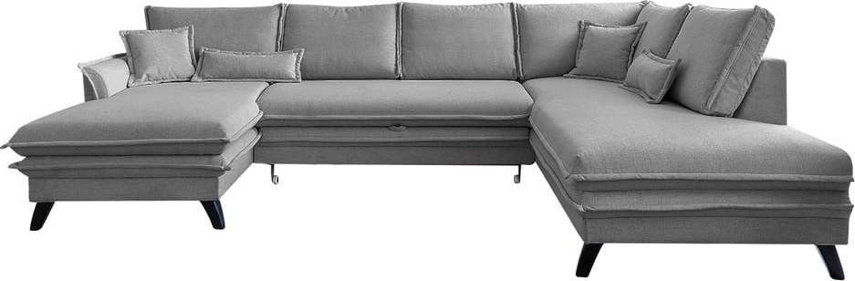 Šedá rozkládací pohovka do 