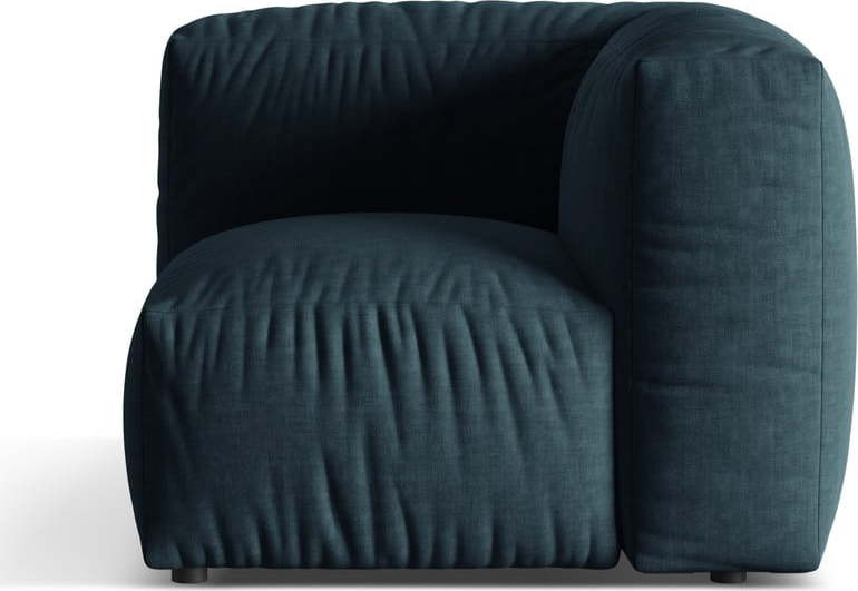 Tmavě modrý modul pohovky (variabilní roh) Martina – Micadoni Home