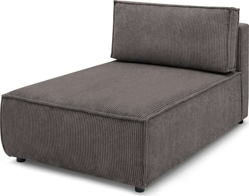 Světle hnědý variabilní manšestrový modul pohovky Nihad modular – Bobochic Paris