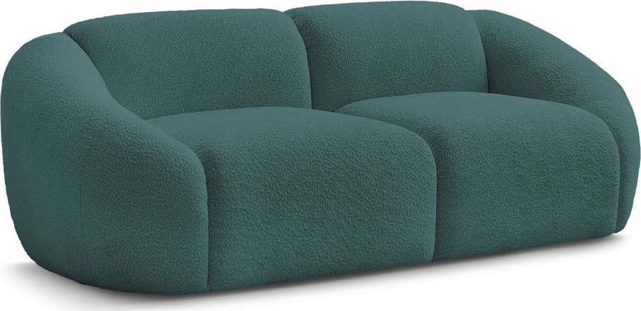 Tyrkysová pohovka z textilie bouclé 230 cm Tina – Bobochic Paris