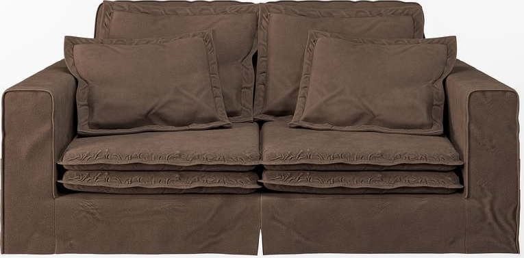 Tmavě hnědá pohovka 196 cm Nora – Ropez