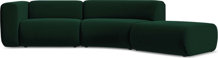 Tmavě zelená sametová lenoška (pravý roh) Ekahi – Makamii
