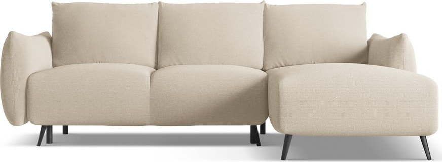 Béžová rohová pohovka (pravý roh) Malie – Makamii