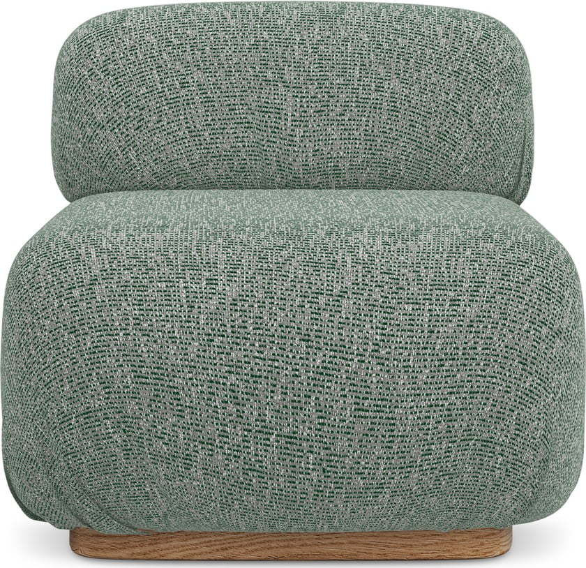 Světle zelený modul pohovky (středový díl) Ailani – Makamii