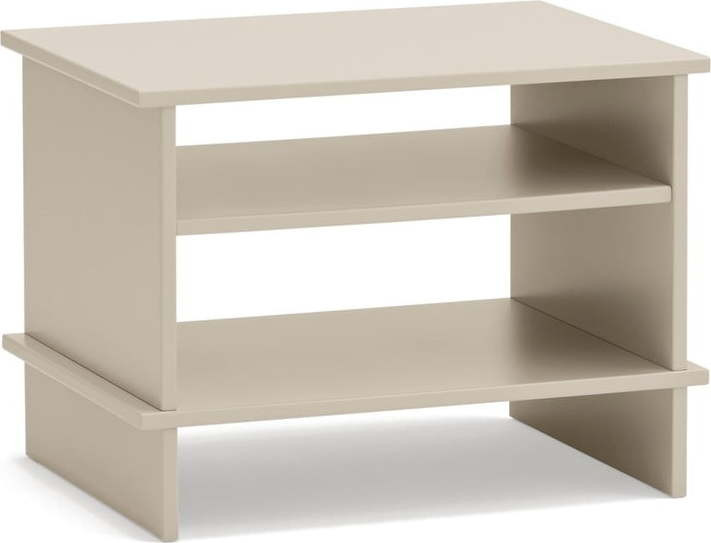 Krémový noční stolek s poličkami Inari – Teulat