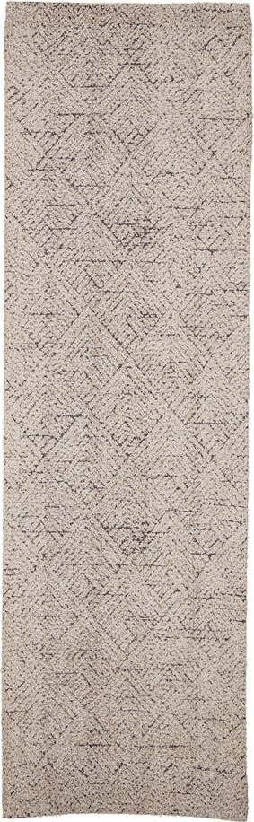 Krémový běhoun s příměsí bavlny 75x245 cm Saxo – Bloomingville