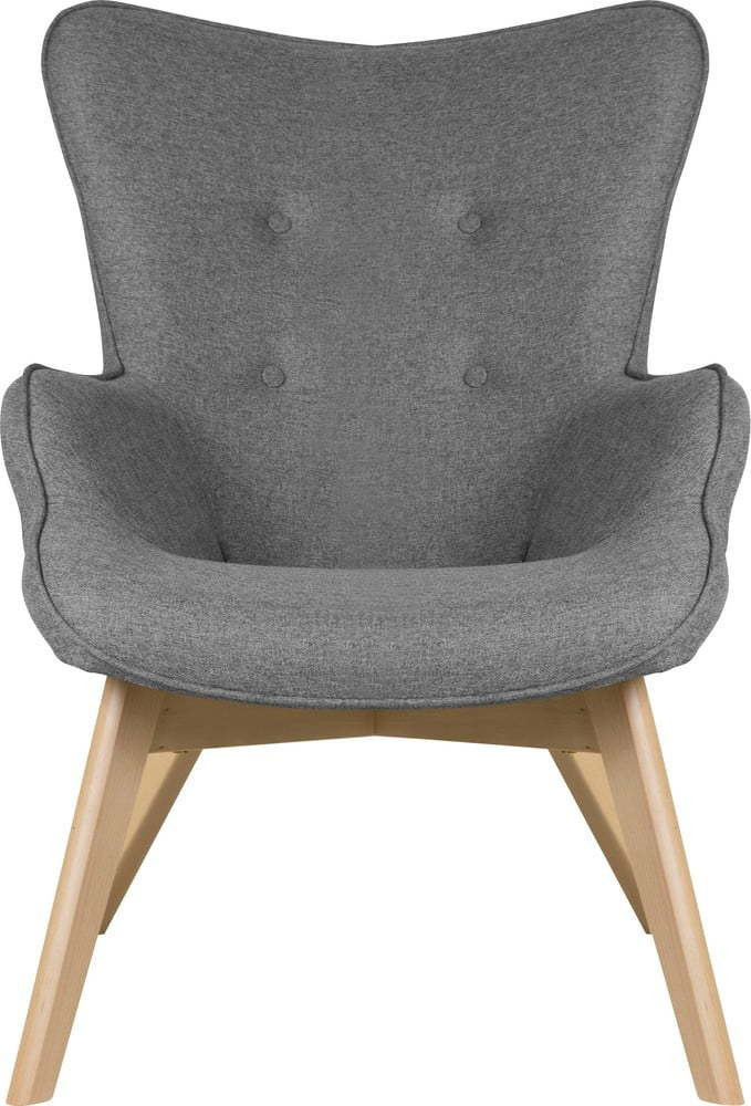 Šedé křeslo Niko – Ropez