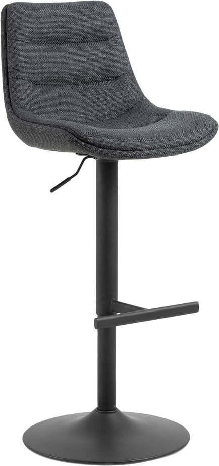 Šedá barová židle s nastavitelnou výškou (výška sedáku 65 cm) Adisa – Actona