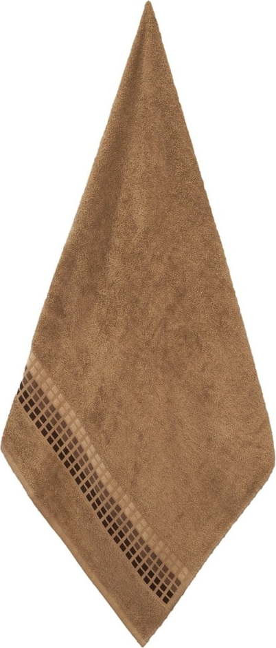 Hnědý bavlněný ručník 50x100 cm Darwin – My House