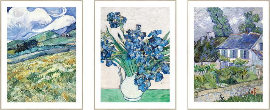 Obrazy v sadě 3 ks - reprodukce 30x40 cm Van Gogh