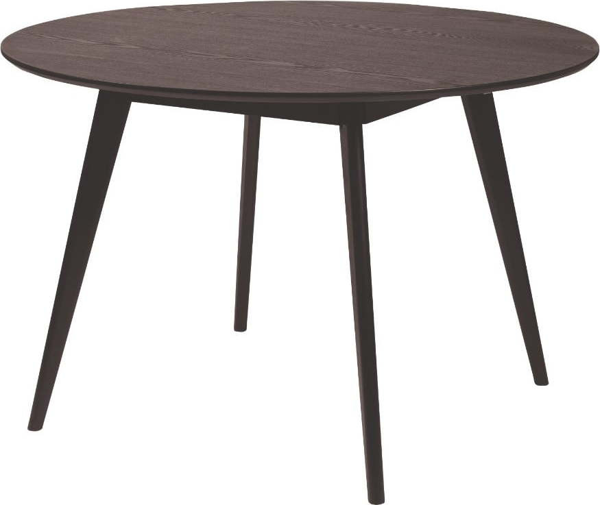 Černý jídelní stůl Rowico YuRAi , ∅ 115 cm