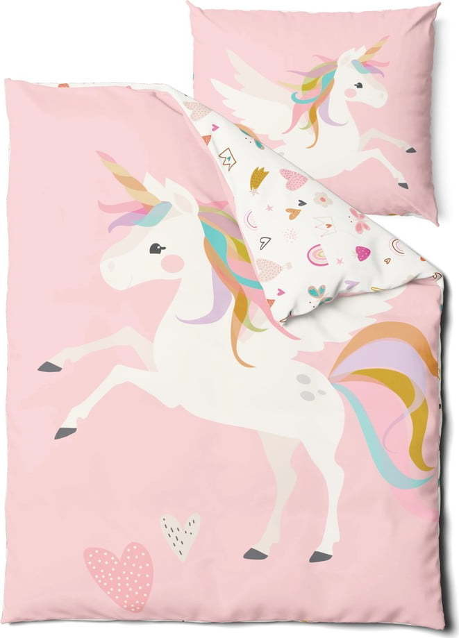 Bavlněné dětské povlečení na jednolůžko 140x200 cm Unicorn – Bonami Selection