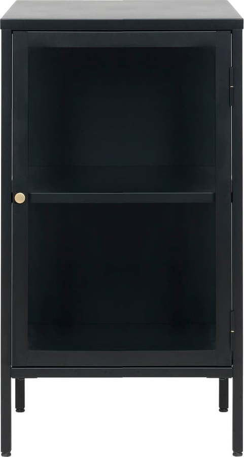 Černá kovová vitrína 45x85 cm Carmel – Unique Furniture