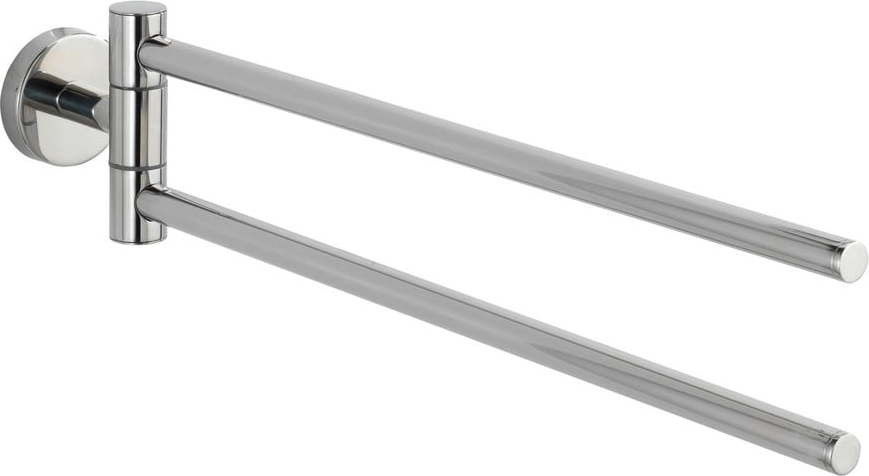 Nástěnný držák na ručníky z nerezové oceli v leskle stříbrné barvě Bosio – Wenko