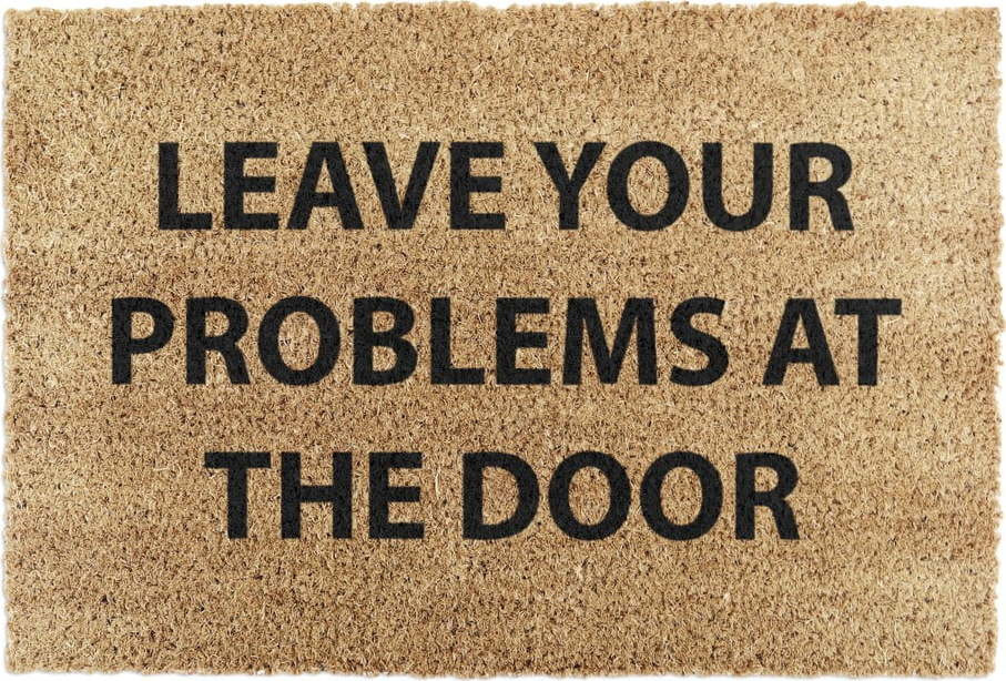 Rohožka z kokosového vlákna 40x60 cm No Problems – Artsy Doormats