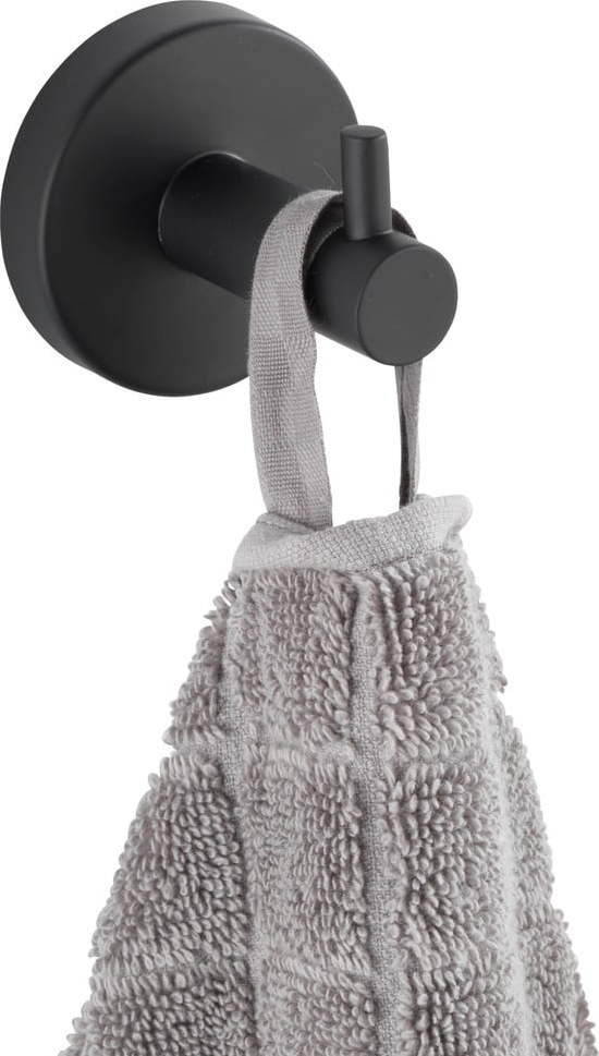 Matně černý nástěnný háček z nerezové oceli Bosio – Wenko