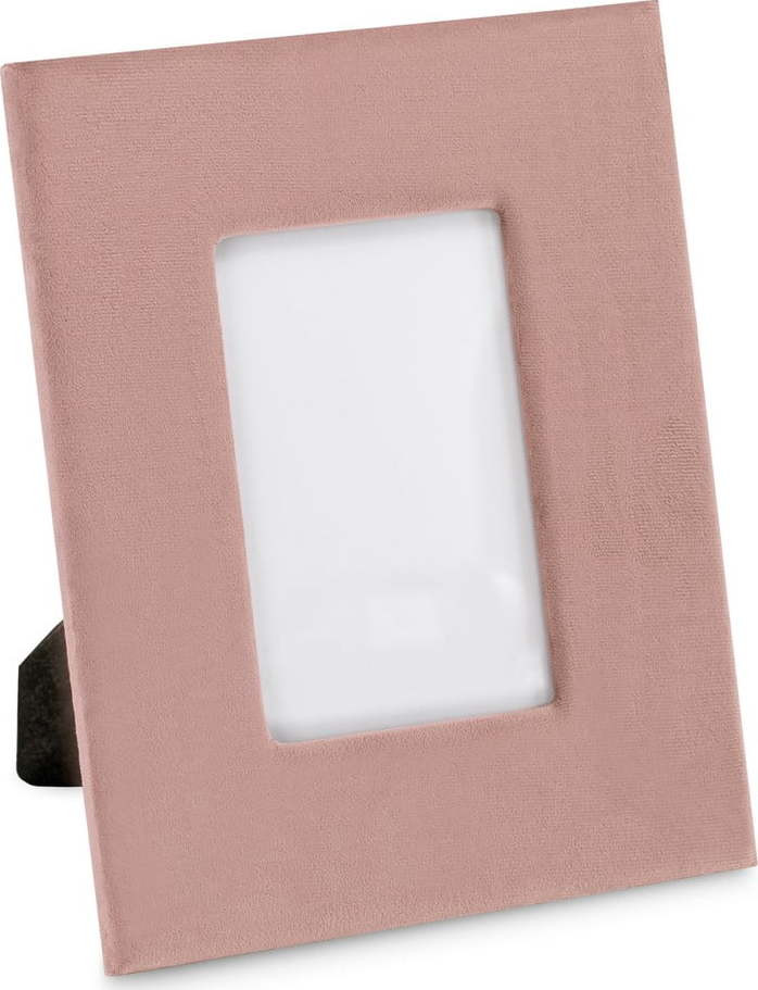 Růžový plastový stojací rámeček 19x24 cm Velvo – Restilo