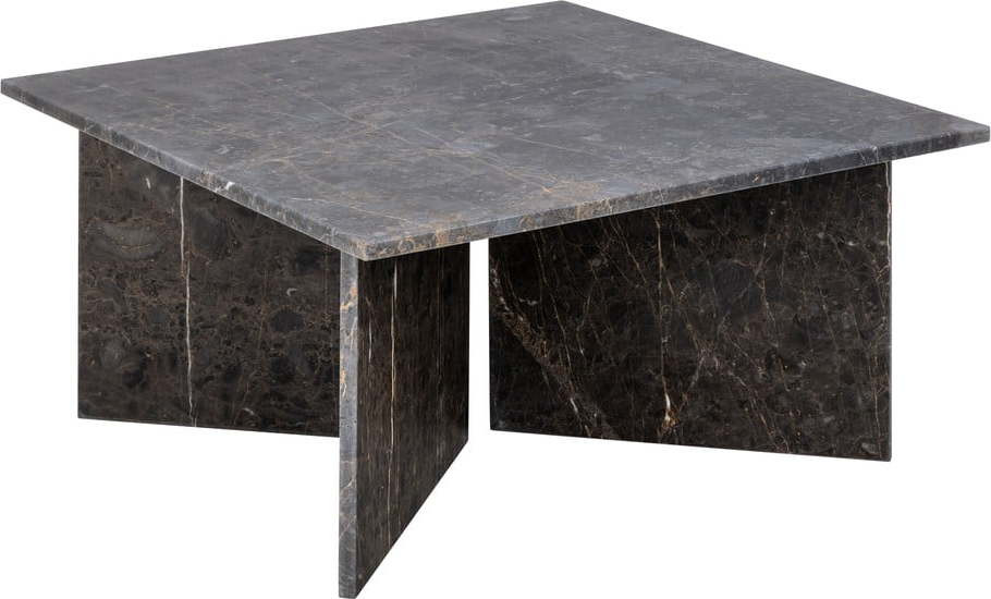Černý mramorový konferenční stolek 90x90 cm Vega – Actona