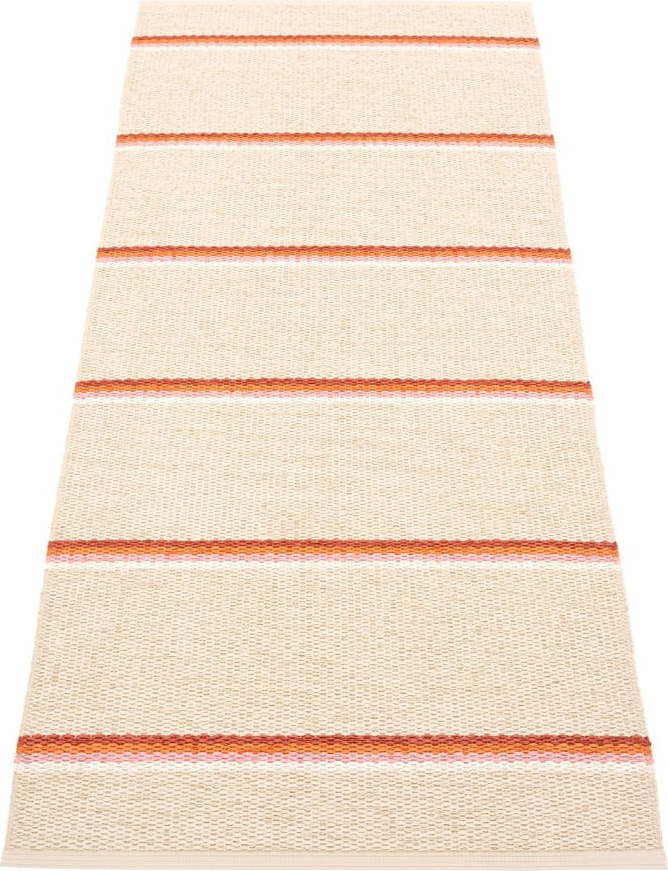 Vnitřní a venkovní běhoun v cihlové barvě/krémový 70x180 cm Olle Brick Cream – Pappelina
