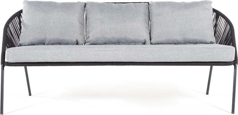 Černá trojmístná zahradní pohovka Bonami Selection North