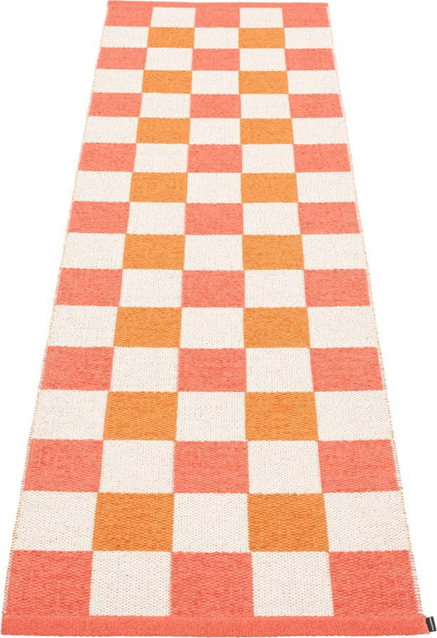 Vnitřní a venkovní běhoun v lososovo-oranžové barvě 70x240 cm Pix Flamingo – Pappelina
