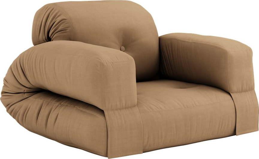 Hnědé křeslo Hippo - Karup Design