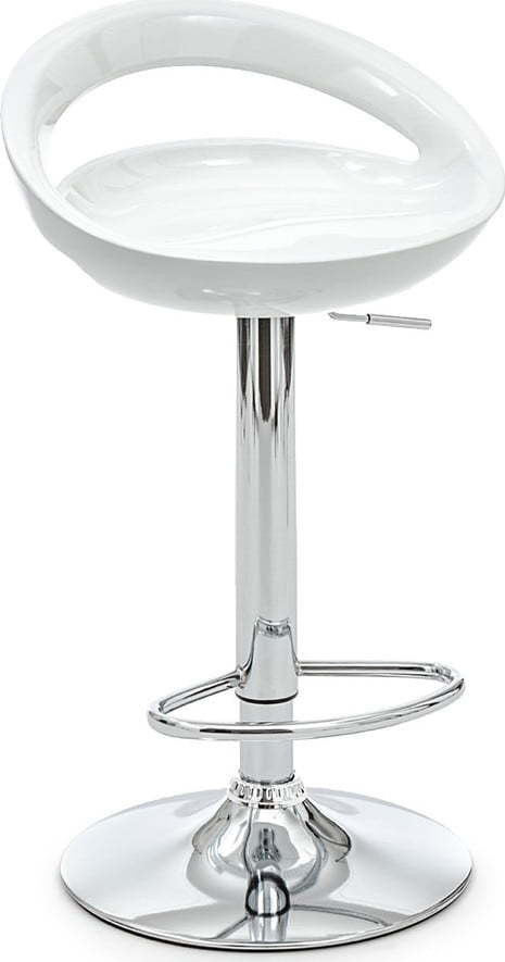 Bílé barové židle s nastavitelnou výškou v sadě 2 ks (výška sedáku 50 cm) Mirko – Tomasucci
