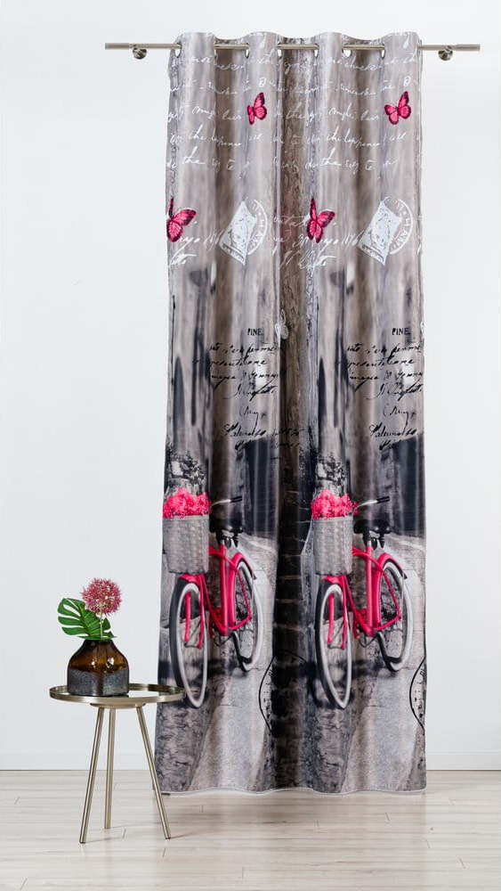 Šedý závěs 140x245 cm Mercato – Mendola Fabrics