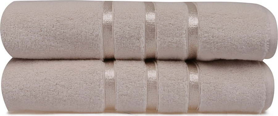 Sada 2 pískových bavlněných osušek Foutastic Dolce, 70 x 140 cm