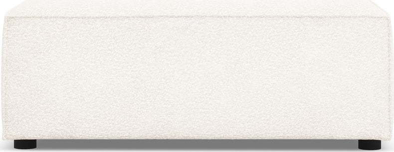 Béžová podnožka z textilie bouclé Jodie – Micadoni Home