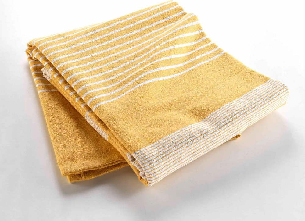 Žlutý přehoz 220x240 cm Adele – douceur d'intérieur