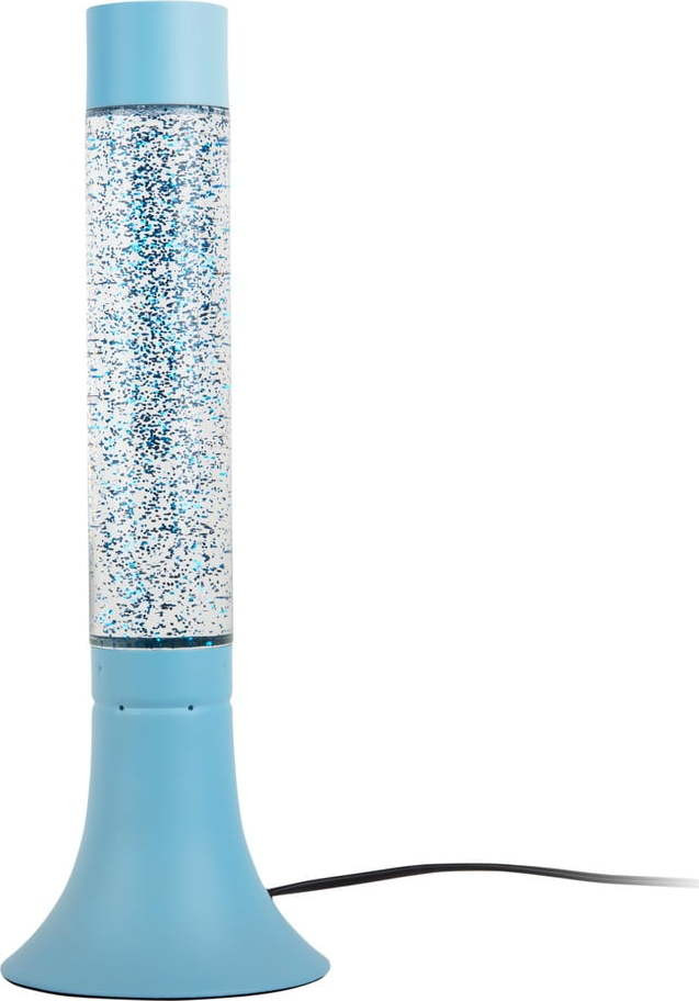 Modrá stolní lampa se skleněným stínidlem (výška 37,5 cm) Astro Glittler – Leitmotiv