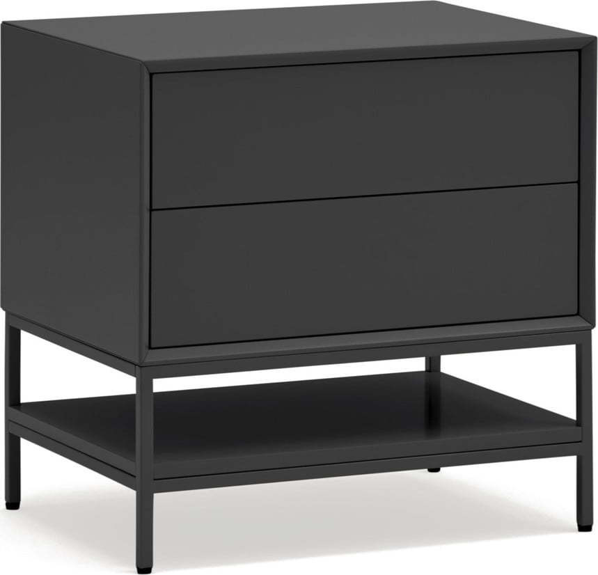 Černý noční stolek Platt – Teulat