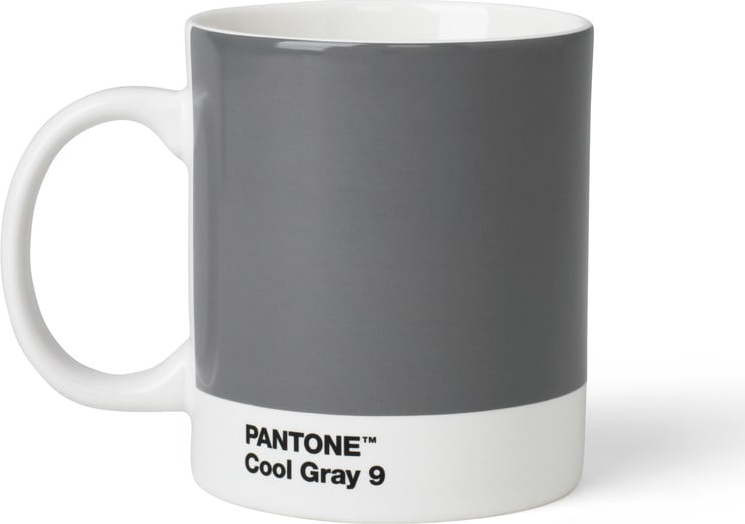 Šedý keramický hrnek 375 ml Cool Gray 9 – Pantone