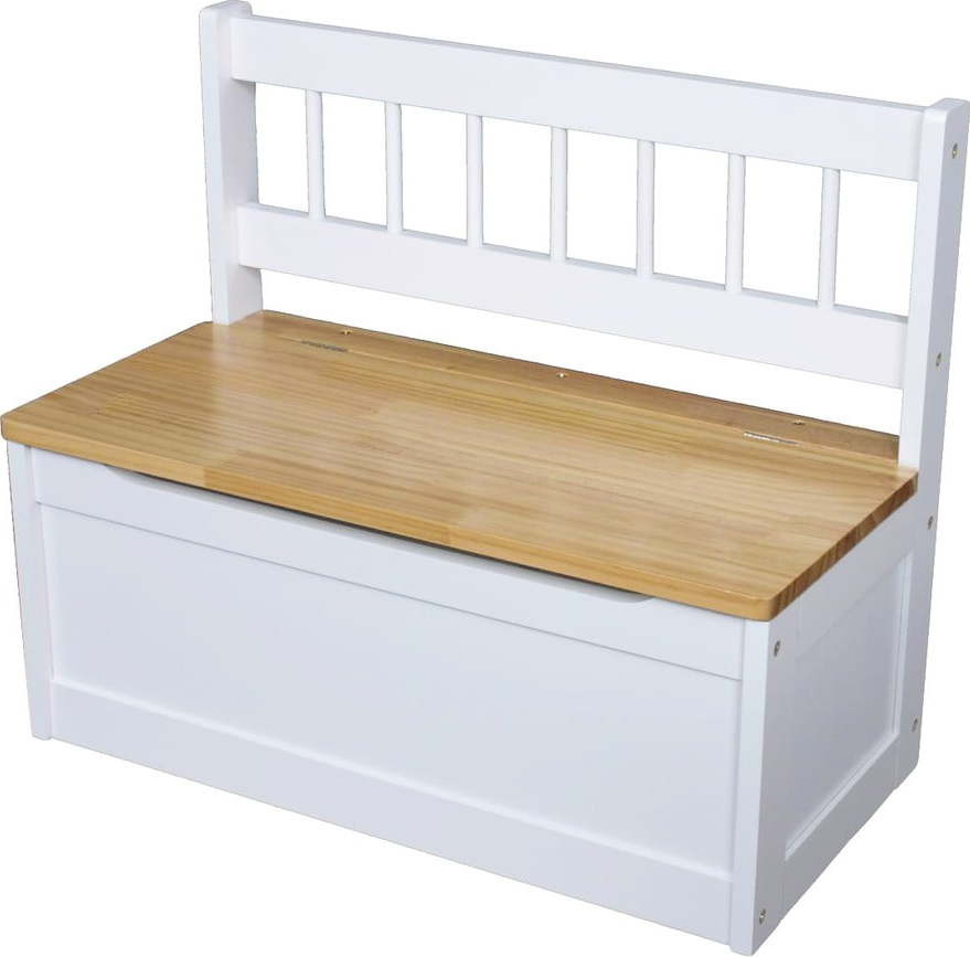 Bílá dětská lavice – Deco Pleasure