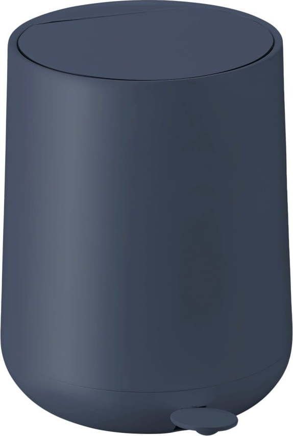 Tmavě modrý pedálový plastový odpadkový koš 5 l Nova – Zone